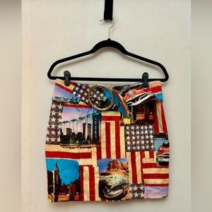 L’ALTRA DONNA Fun, Patriotic Skirt